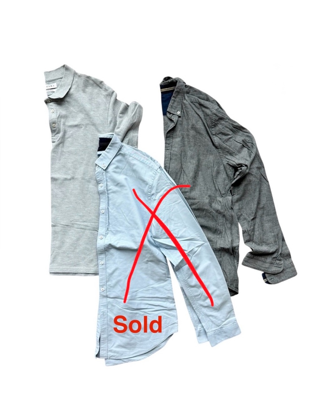 Zara Man Bundle Deal, Dark Gray/ Gray - Size M